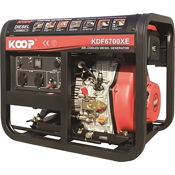موتور برق دیزلی 5 کیلووات کوپ KDF6700XE - 3