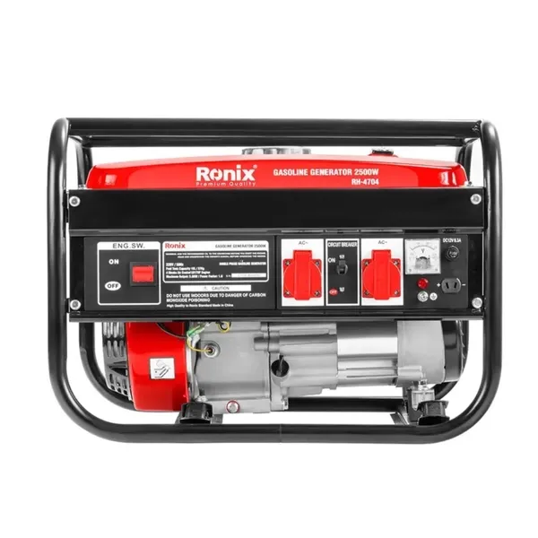 موتور برق بنزینی رونیکس مدل RH-4704 با استارت هندلی و مخزن سوخت 15 لیتری