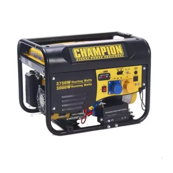 موتور برق بنزینی چمپیون 3.5 کیلووات مدل CPG4000E1 با شاسی مقاوم و چرخدار