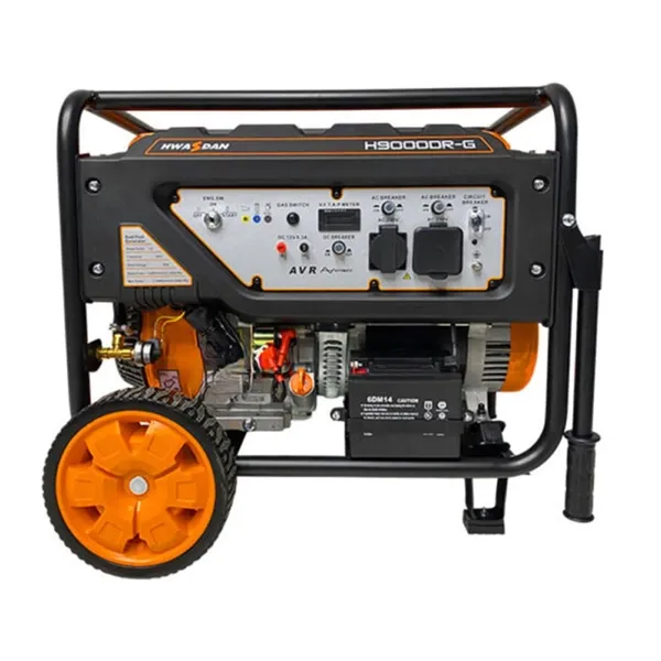 موتور برق هواسدان دوگانه سوز 8.5 کیلووات مدل H9000DR-G با سیستم AVR و نمایشگر دیجیتال